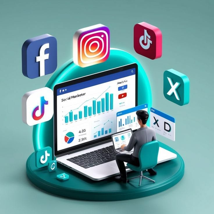 Social Media Management concept project: A monthly content-calendar concept.